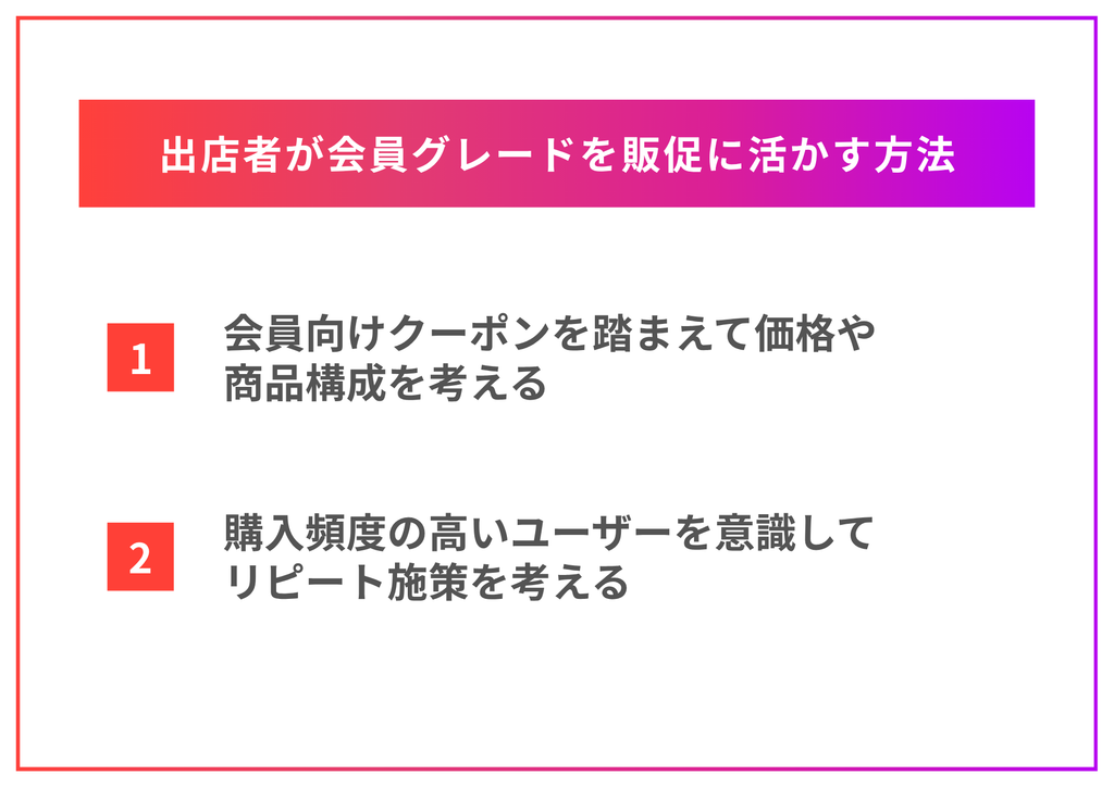 出店者がQoo10の会員グレードを販促に活かす方法